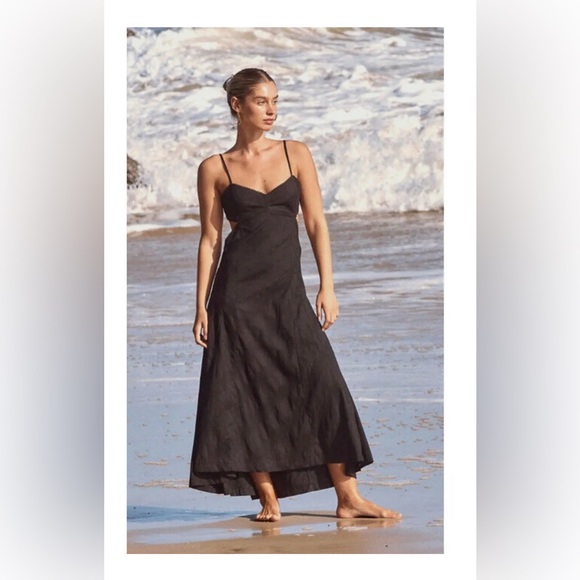 Free People Inma Cutouts Midi Dress, size Xs - Picture 1 of 10